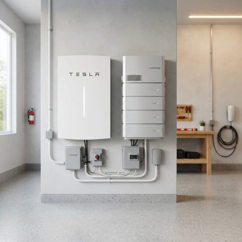 Tesla Powerwall 3 and Enphase battery comparison